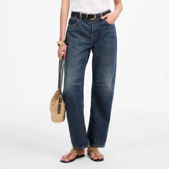 Madewell Denim - NEW MADEWELL The Petite Darted Barrel-Leg Jean Danver Wash Rigid Denim Size 25P
